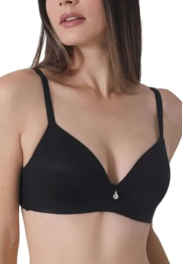 sassa BH Sparkling Light Padded Soft Bra Svart D 80 Dam