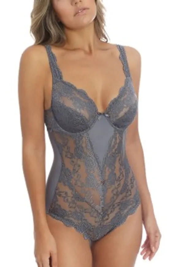 Sassa Lace Body Classic Grå polyamid D 80 Dam