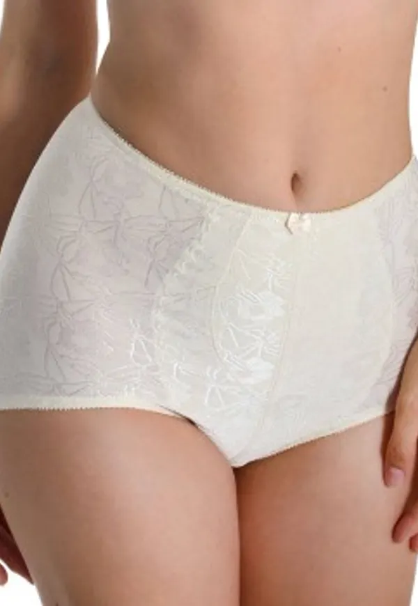 sassa Trosor Shiny Jacquard Shaping Brief Champagne polyester 50 Dam
