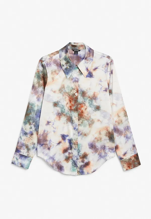Satin shirt - Blue