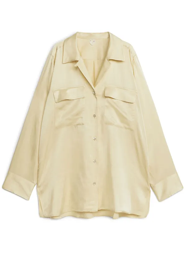 Satin Shirt - Yellow