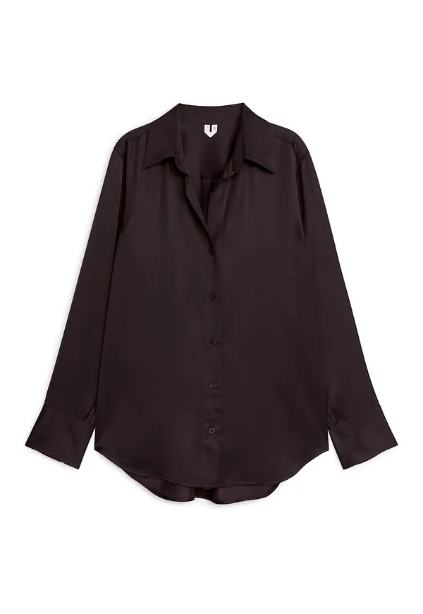 Satin Shirt - Red