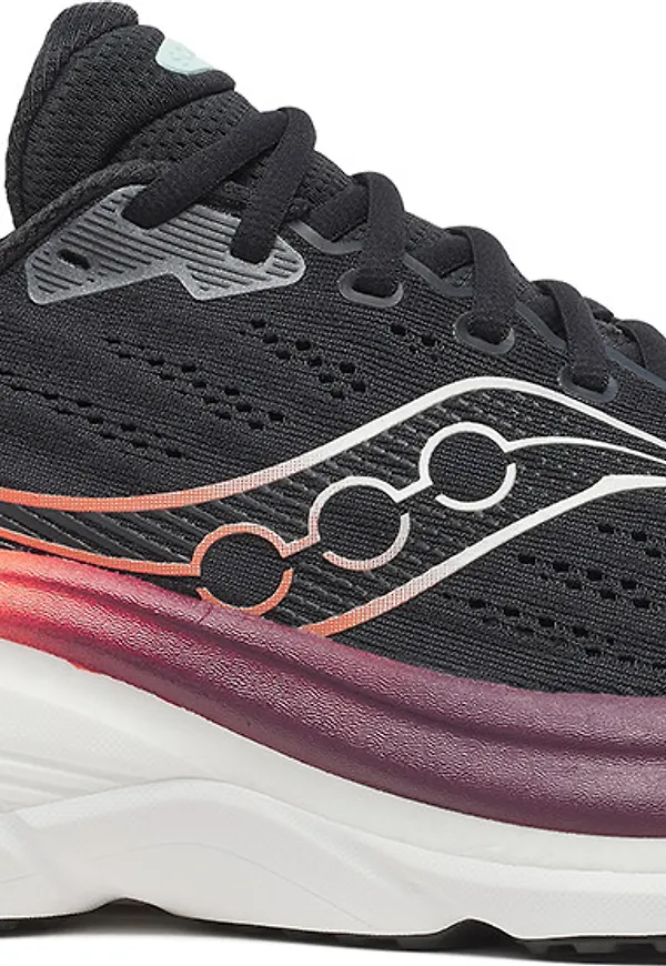 Saucony Men's Hurricane 25 Black/crimson