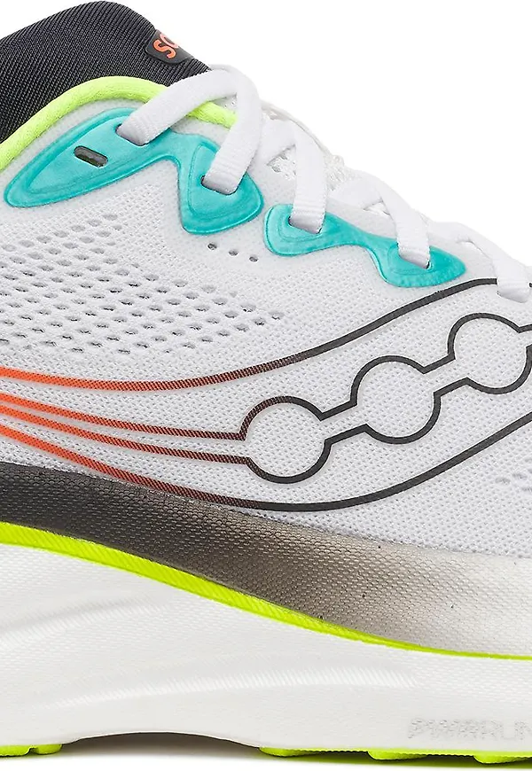 Saucony Men's Ride 19 White/citron