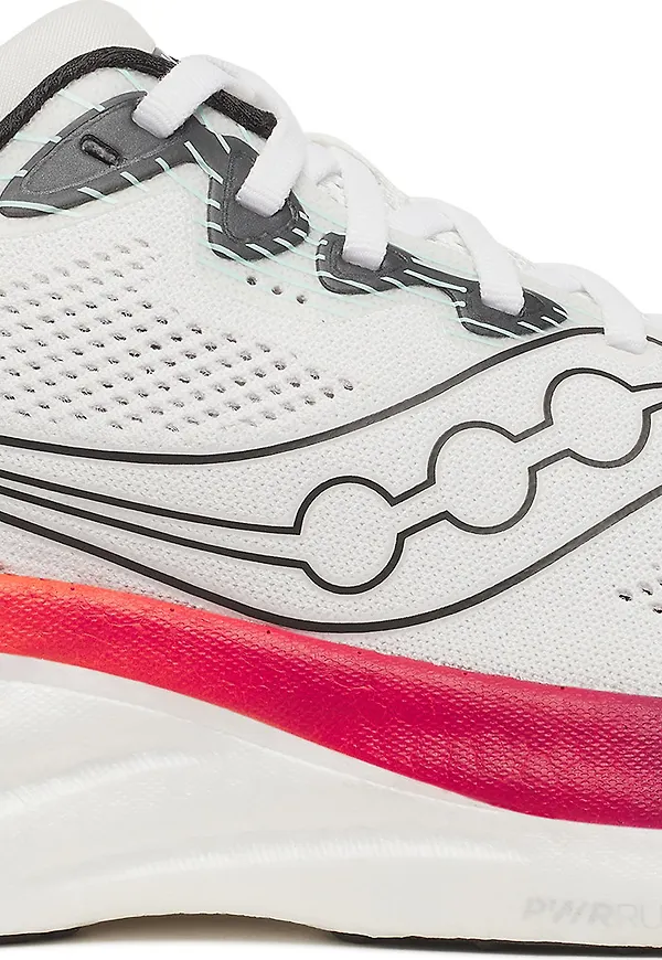 Saucony Men's Ride 19 White/Srimson