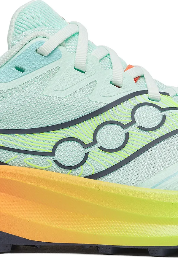 Saucony Women's Peregrine 16 Aqua/citron