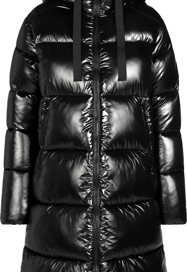 Save the Duck Women's Animal Free Long-Hooded Puffer Jacket Isabel Black