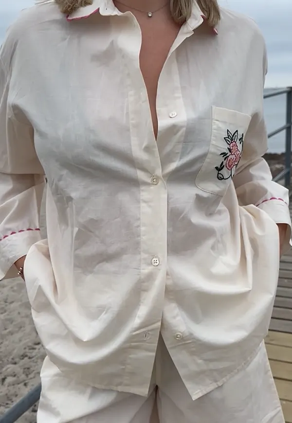 Scallop Efloria Pyjamas Shirt