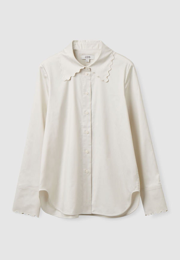 SCALLOPED-EDGED SHIRT
