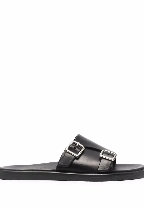 Scarosso Constantino sandaler med spänne - Svart