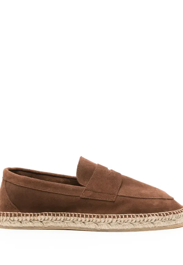 Scarosso Diego espadrillos i mocka - Brun
