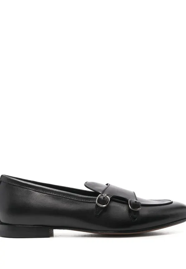 Scarosso Virginia loafers i läder - Svart