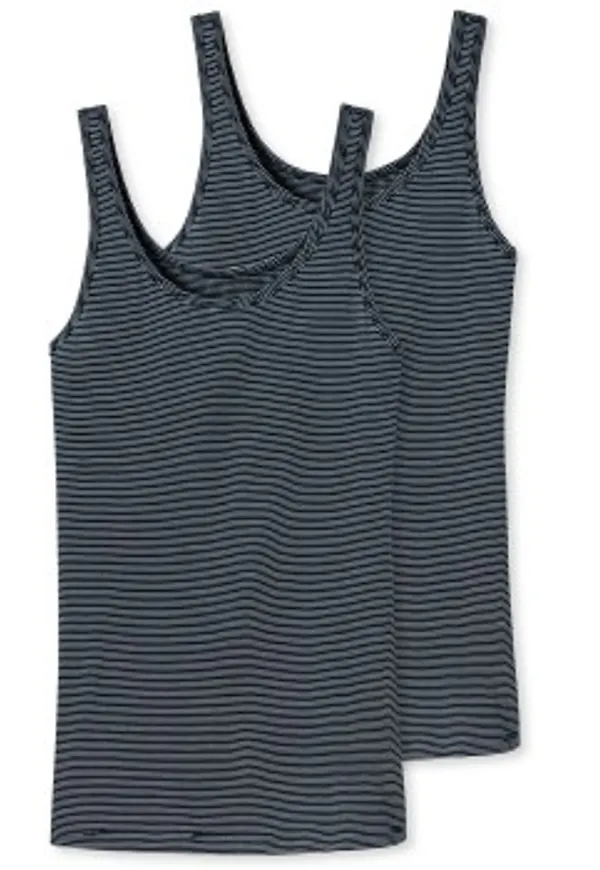 Schiesser 2P Modal Essentials Tank Tops Mörkblå 48 Dam