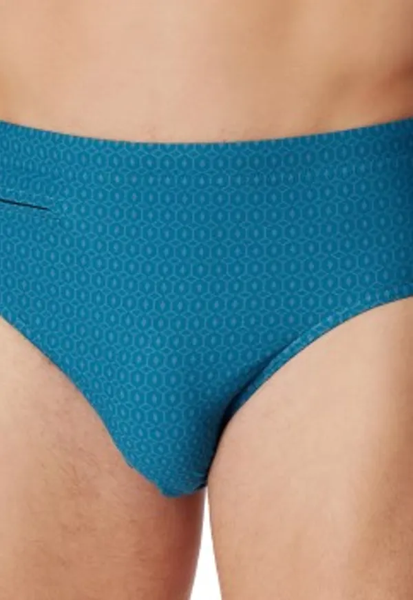Schiesser Badbyxor Aqua Classic Swim Slip Blå Medium Herr