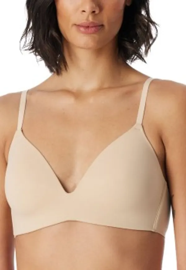 Schiesser BH Invisible Soft Bra With Underwired Bra Creme C 80 Dam