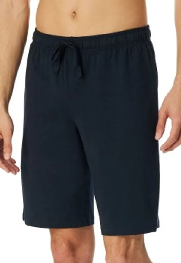 Schiesser Mix and Relax Cotton Bermuda Shorts Mörkblå bomull XX-Large Herr