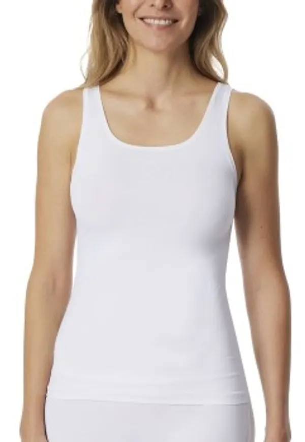 Schiesser Strappy Top Vit 42 Dam