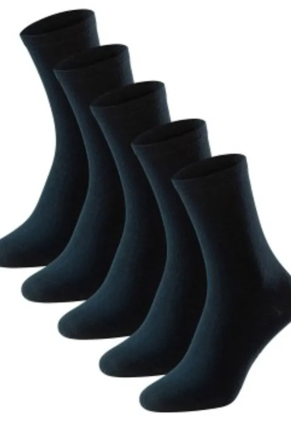 Schiesser Strumpor 5P Women Blue Bird Socks Mörkblå Strl 35/38 Dam