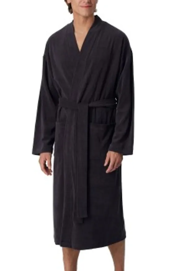Schiesser Terry Bathrobe Antracit Large Herr
