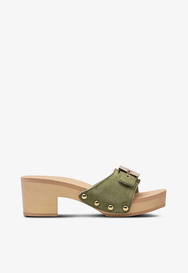 Scholl Iconic - Sandalett SL Pescura Ibiza 2.0 Suede - Grön