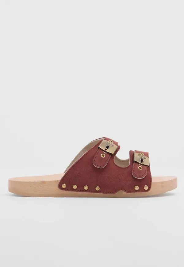 Scholl - Röd - Pescura Flat Flex 2 Straps