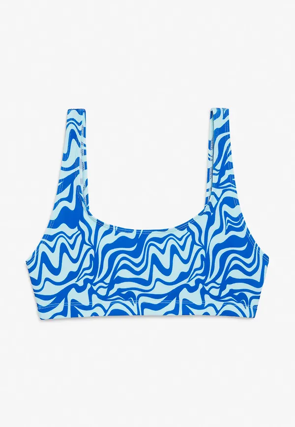 Scoop neck bikini top - Turquoise