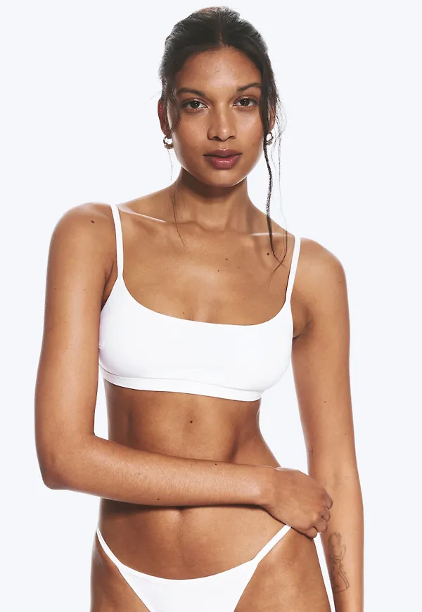 Scooped Soft Cotton Bra