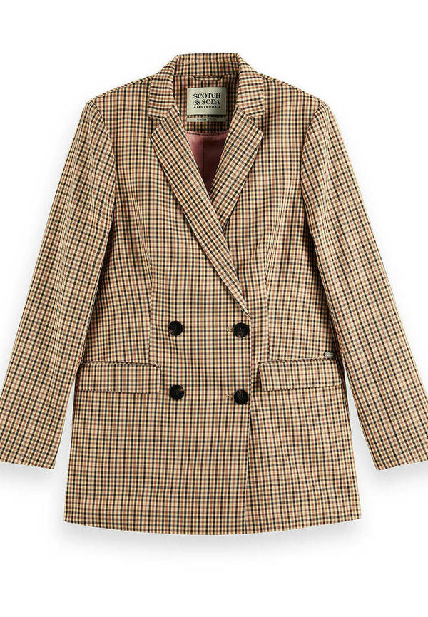 Scotch & Soda - Blazer - Brun - Dam - Storlek: S,Xs