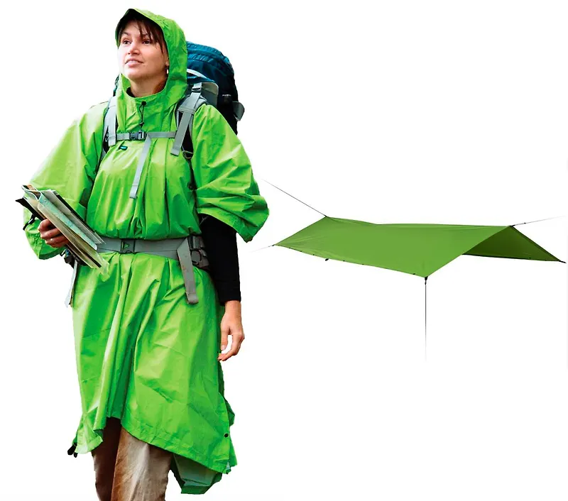 Sea To Summit Nylon Tarp Poncho Green