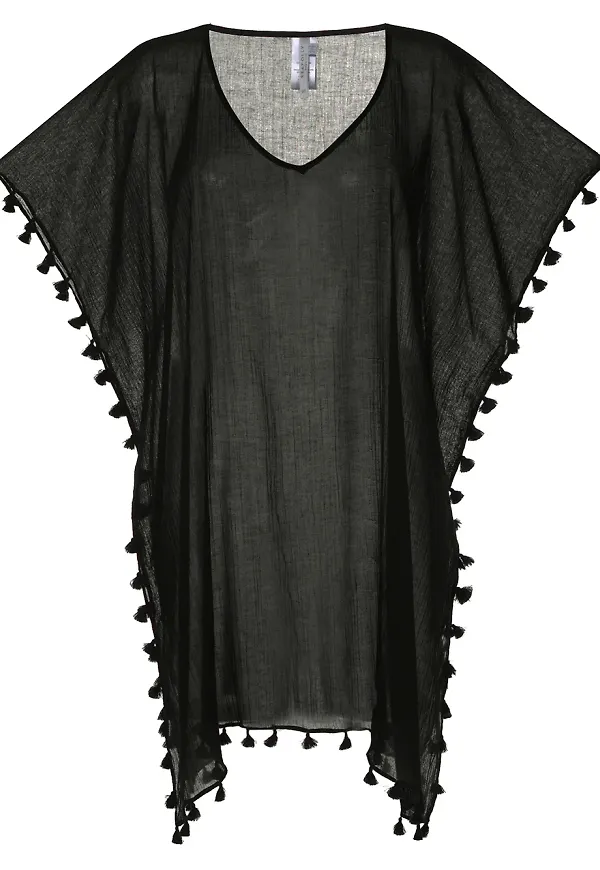 Seafolly Amnesia kaftan - Svart