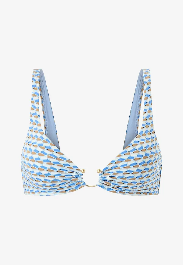 Seafolly - Bikinitopp Ring Front Tank - Blå