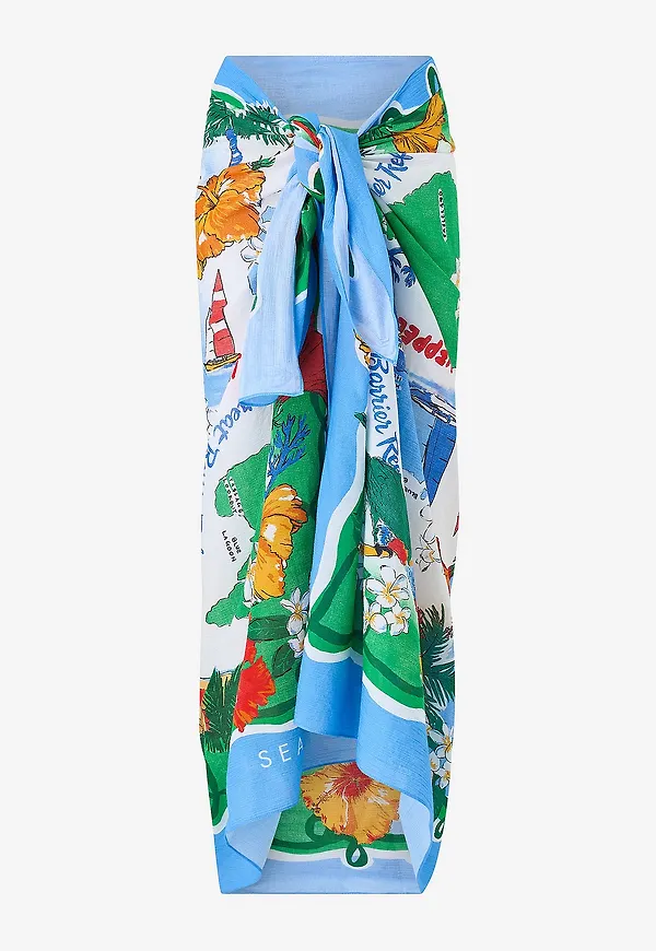 Seafolly - Sarong - Blå
