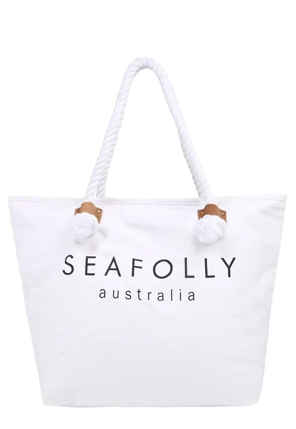 Seafolly Strandväska vit