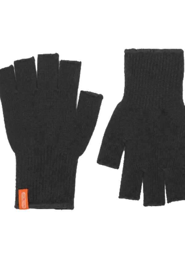 Sealskinz Unisex Thornham Fingerless Gloves Black