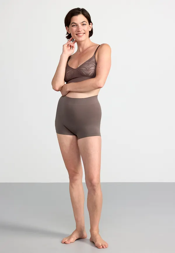 Seamless boxer trosa high waist