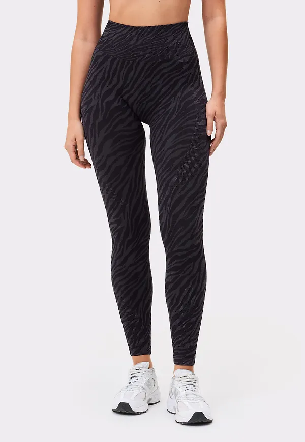 Seamless Contour Jacquard Tights