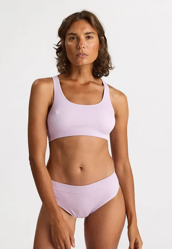 Seamless ribbad soft bh