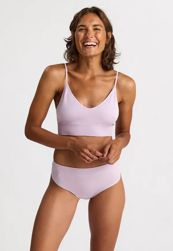 Seamless ribbad soft bh