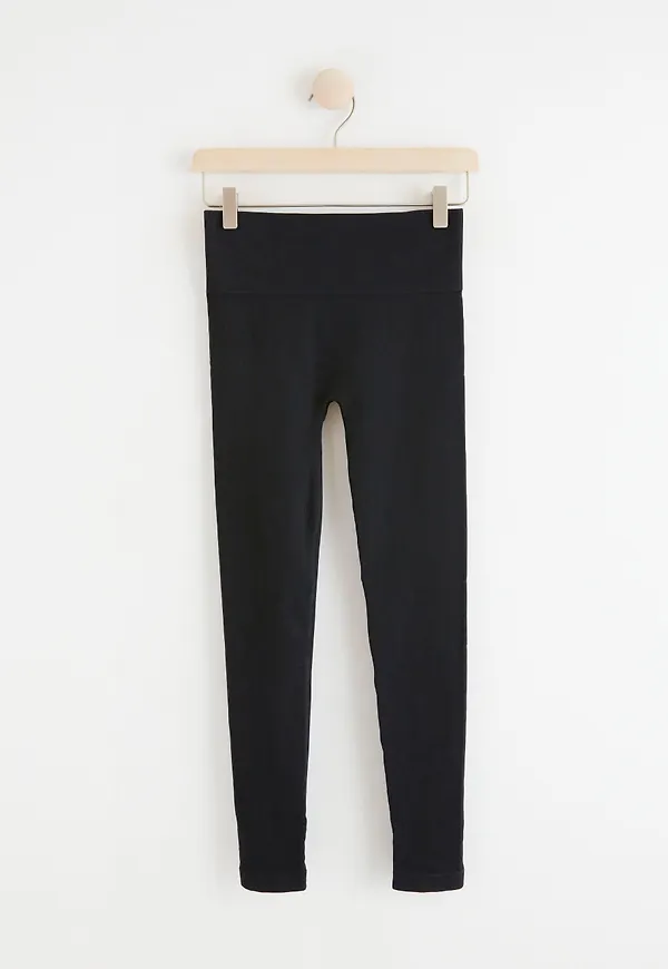 Seamless ribbade träningsleggings