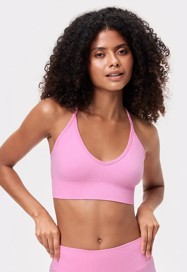 Seamless Ribbed Strap Sport-bh