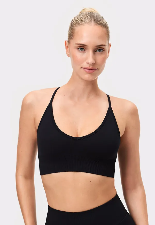 Seamless Ribbed Strap Sport-bh