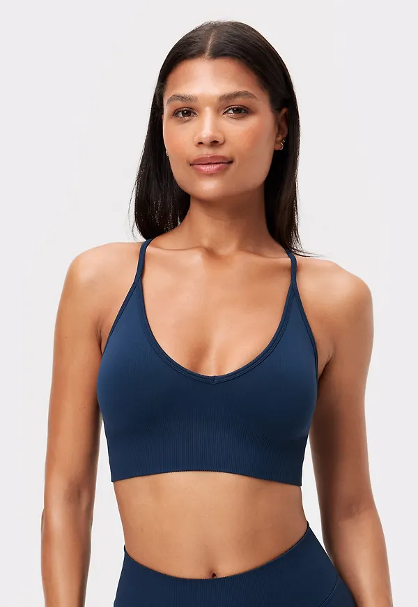 Seamless Ribbed Strap Sport-bh