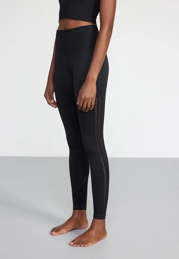 Seamless träningsleggings med håldetaljer
