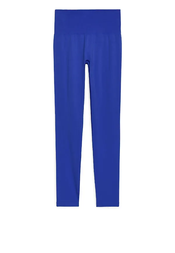 Seamless Yoga Tights - Blue