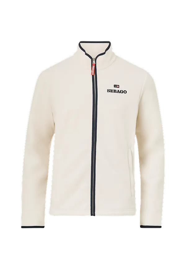 Sebago - Fleecejacka Mens Fleece Jacket - Vit - 2XL