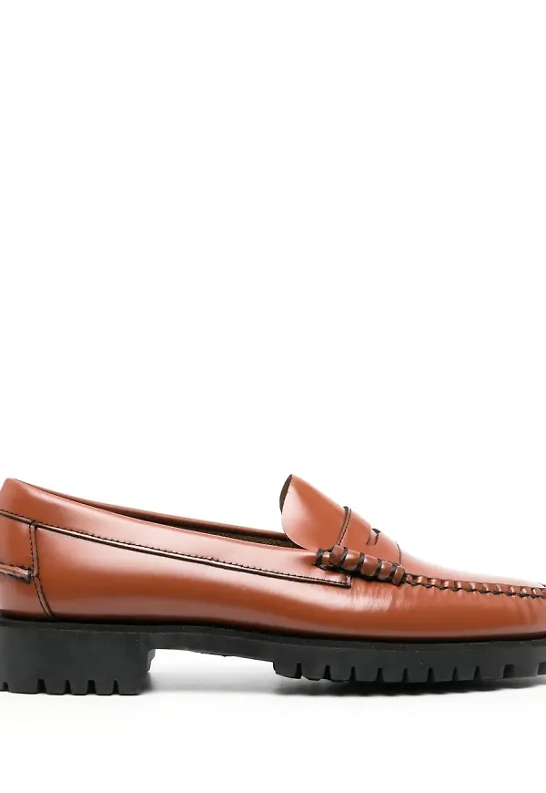 Sebago Dan pennyloafers i läder - Brun