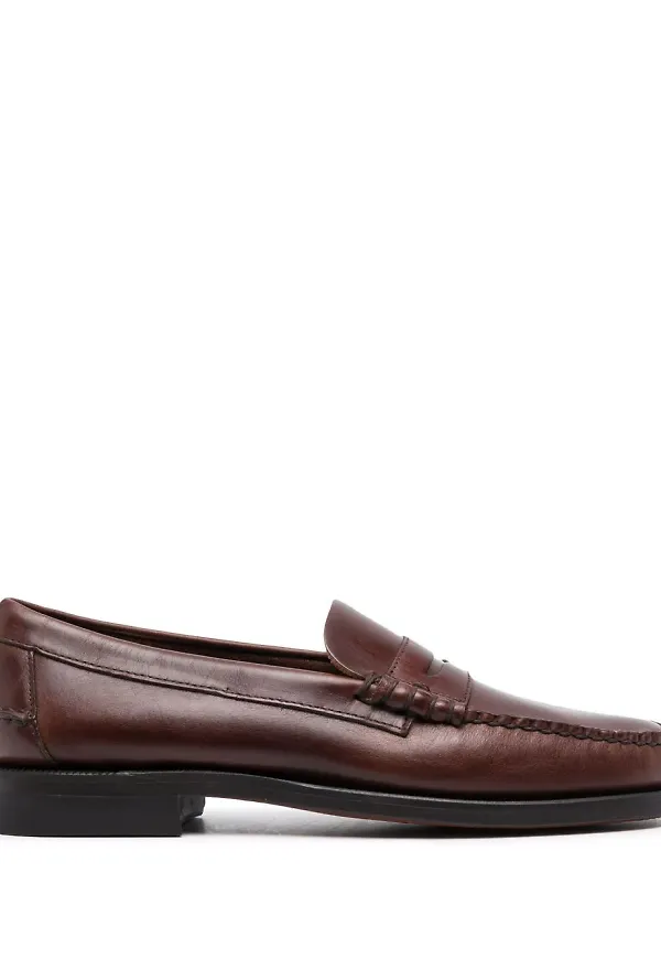 Sebago loafers i slip on-modell - Brun