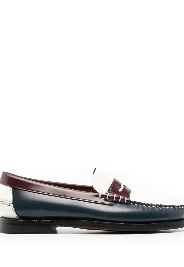 Sebago loafers med panel - Blå