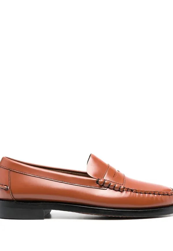 Sebago loafers med polerad effekt - Brun