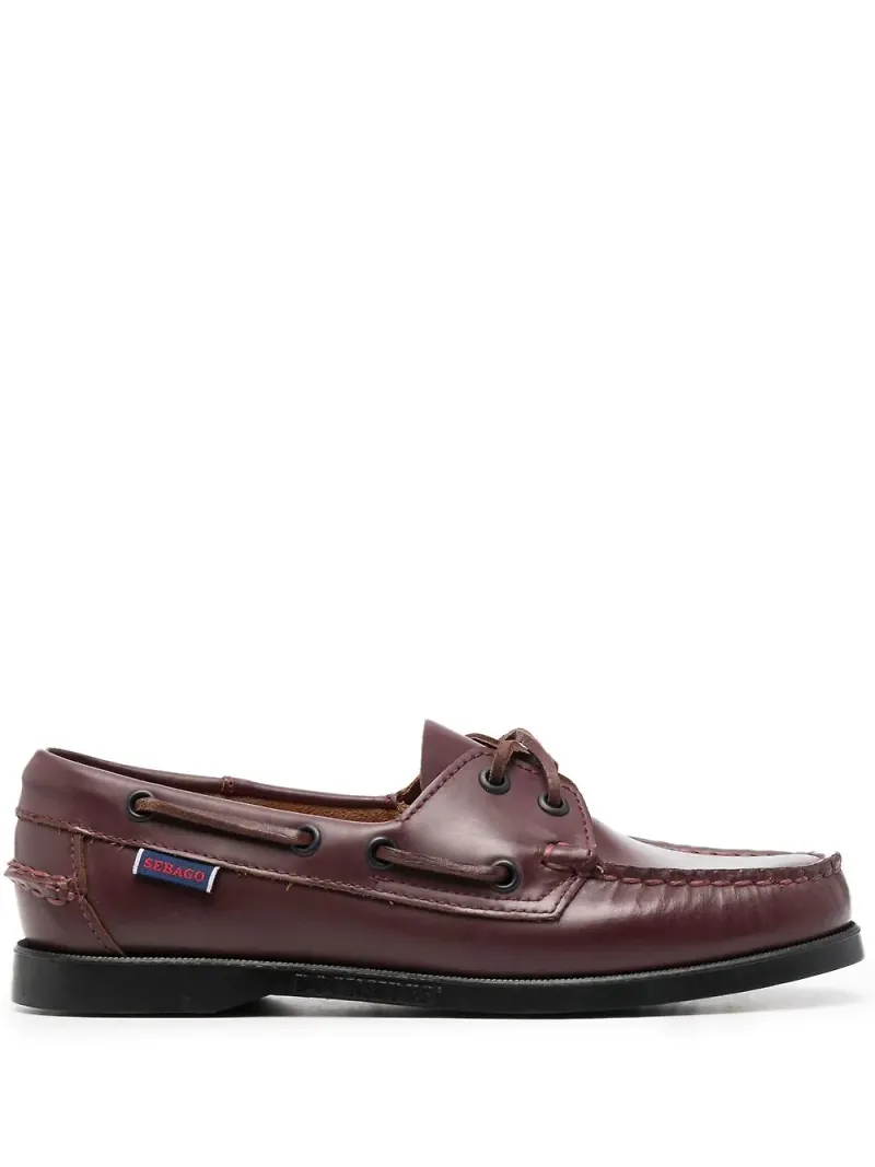 Sebago loafers med rundad tå - Röd